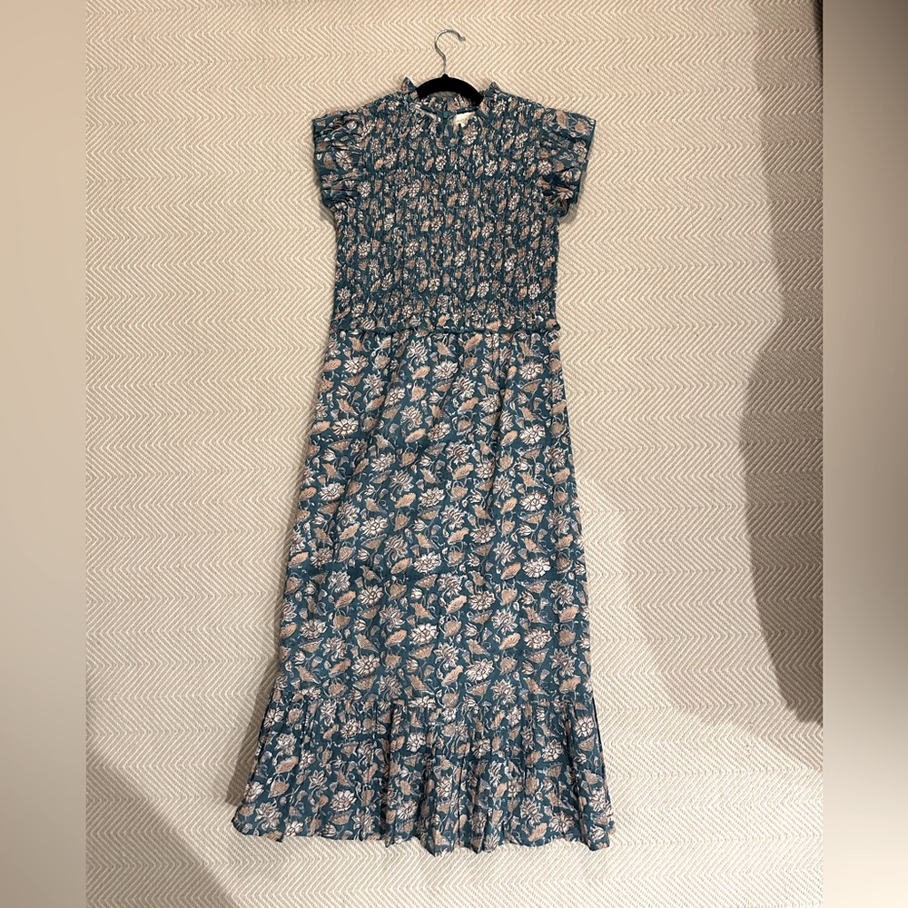 Anna Cate Smocked Top Mermaid cotton dress